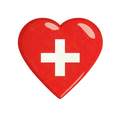 Obraz premium Heart icon with transparent background symbol of love graphic design digital art artistic perspective