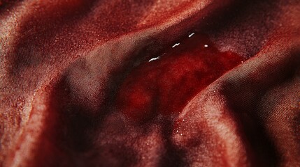 Food Stain on Clothing: Close-up View