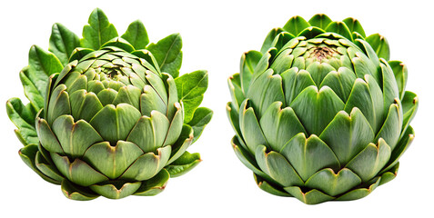 Fototapeta premium artichoke isolated on transparent background.