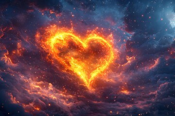 A 3D heart, symbol of love and passion, melts in icy water, a poignant reminder of the fleeting nature of romance