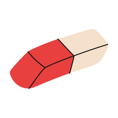 red pencil isolated on white