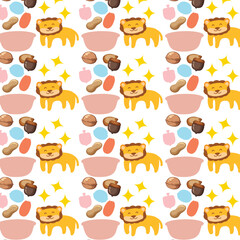 Obraz premium seamless pattern with animals