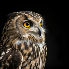 Obraz premium amazing shot of a beautiful owl isolated