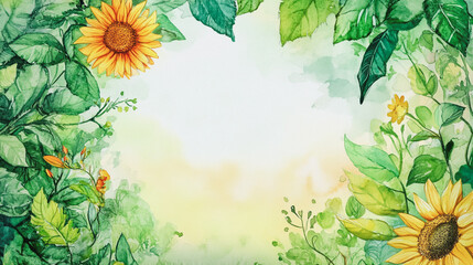 Obraz premium Elegant wedding invitation card background vector. Minimal hand painted watercolor botanical flowers texture template background. Design for wedding, vip cover, poster, rsvp moderncard.Valentine's Day