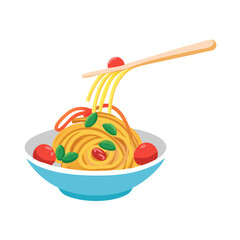 illustration of a plate with food