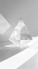 Shining diamond on a plain surface