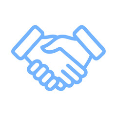 Minimalist Handshake Illustration for Business Designs