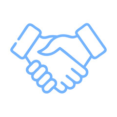 Handshake Icon Vector for Collaboration and Agreements