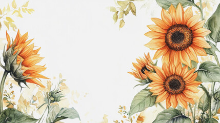 Elegant wedding invitation card background vector. Minimal hand painted watercolor botanical flowers texture template background. Design for wedding, vip cover, poster, rsvp moderncard.Valentine's Day