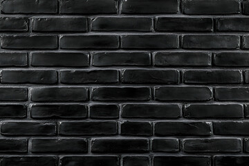Black Brick Wall Background Texture