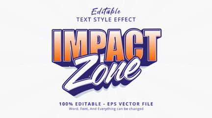 Impact Zone Editable Text Effect