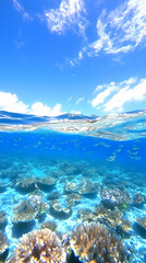 Underwater Coral Reef Illustration