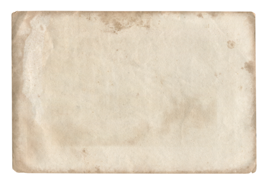 blank antique white paper texture pattern background with stains isolated