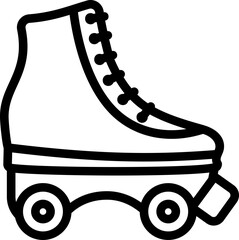 Roller Blade Line Icon