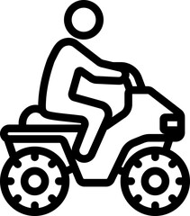 ATV Line Icon © Arif