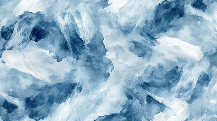 Obraz premium Soft blue light watercolor background with delicate textures, creating a peaceful and serene atmosphere. 