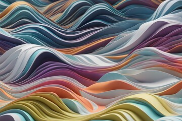 abstract background with waves