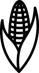 Corn Line Icon