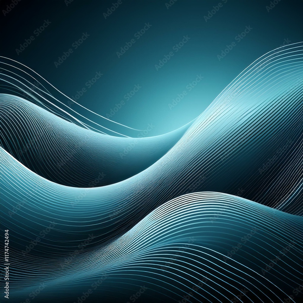 Poster abstract wave lines and stripe design in a business background, offering a sleek and professional ba