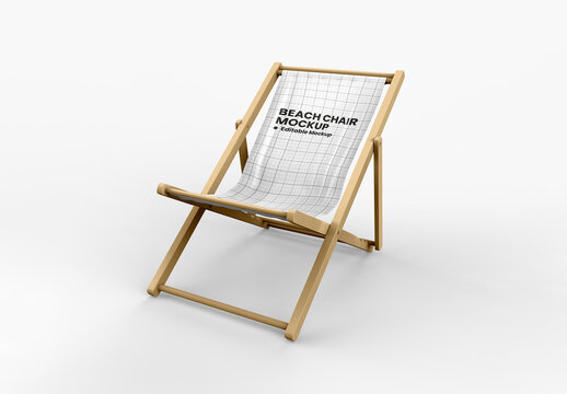Folding Beach Chair Mockup