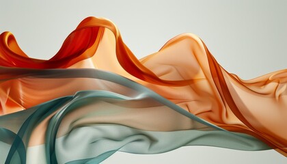 Obraz premium Dreamy abstract sunset a swirling gradient of pastel colors with subtle sparkling effects