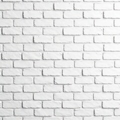 Fototapeta premium Clean white brick wall texture, perfect backdrop , background, wall, bright