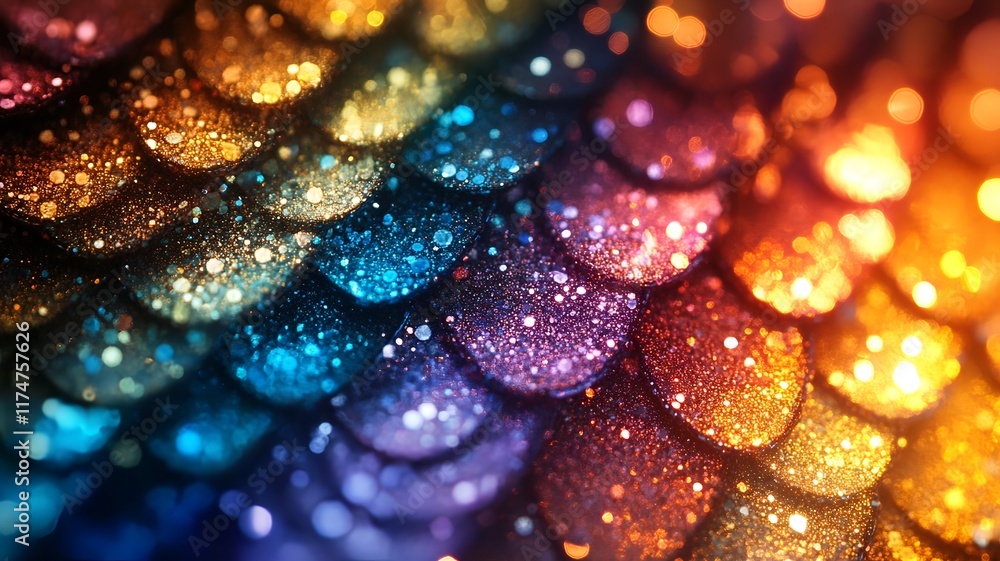 Poster vibrant and captivating abstract background with colorful glittering gems crystals and iridescent ka