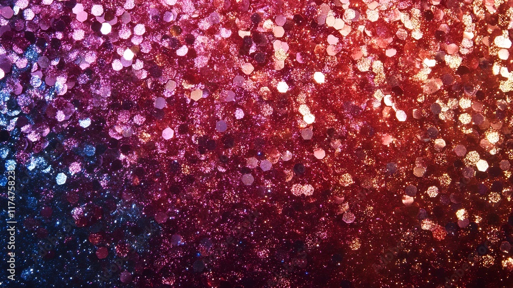 Poster captivating kaleidoscope of vibrant glitter sparkle and shiny iridescent textures in a mesmerizing m