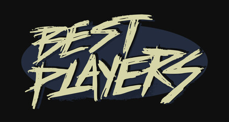 Best Player handwritten vector elements