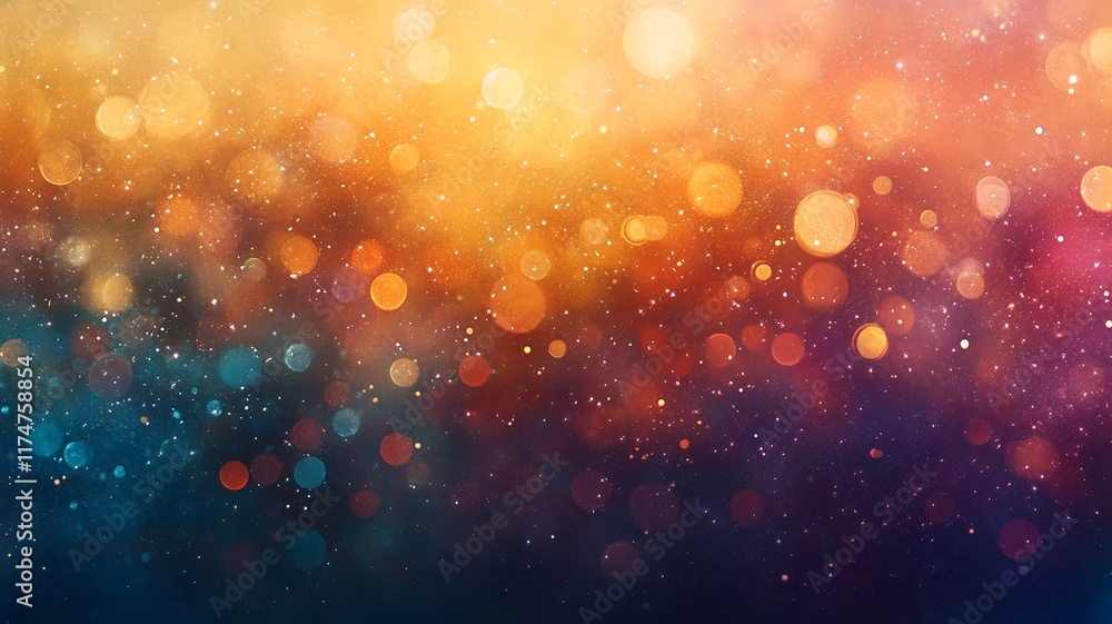 Poster shimmering cosmic sparkles vibrant abstract glittering galaxy backdrop for festive iridescent and lu