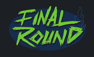 final round handwritten vector elements