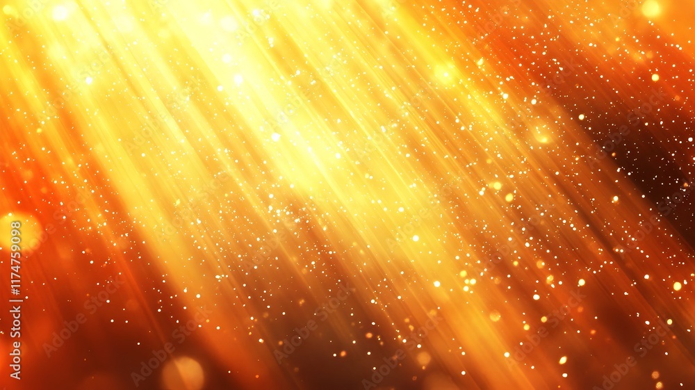 Poster glowing vibrant rays of sunshine bursting through the atmosphere creating a mesmerizing display of r