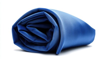 A luxurious velvet fabric folded elegantly, saturated in royal blue
