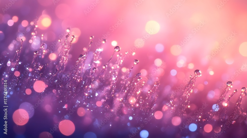 Poster mesmerizing display of glowing sparkling lights in a captivating ethereal background this image evok