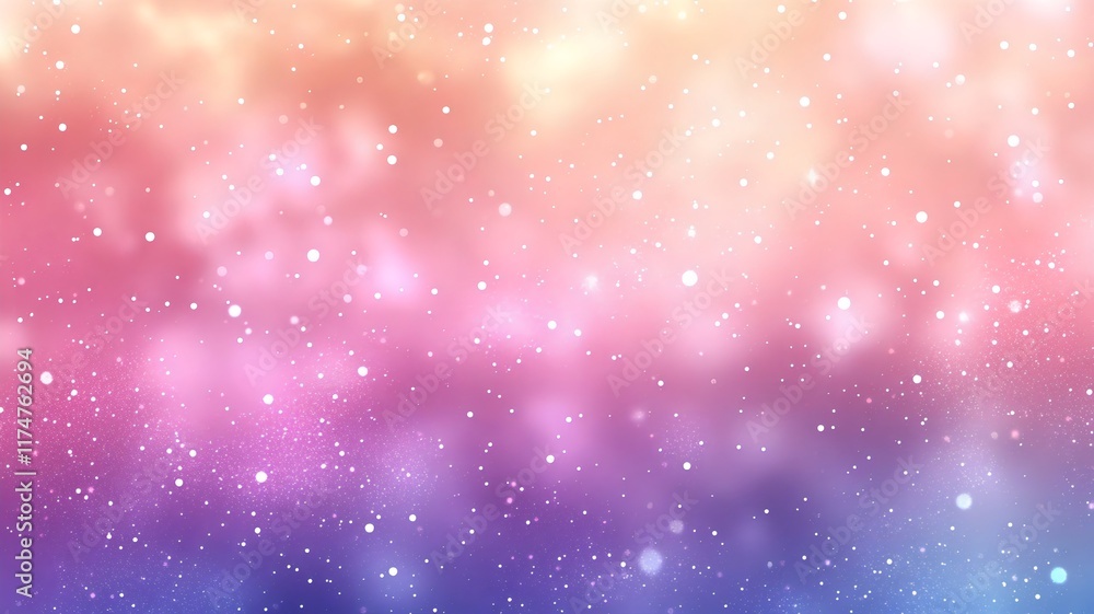 Aufkleber enchanting abstract background featuring a soft dreamy glow of pastel colored sparkles shimmering bo
