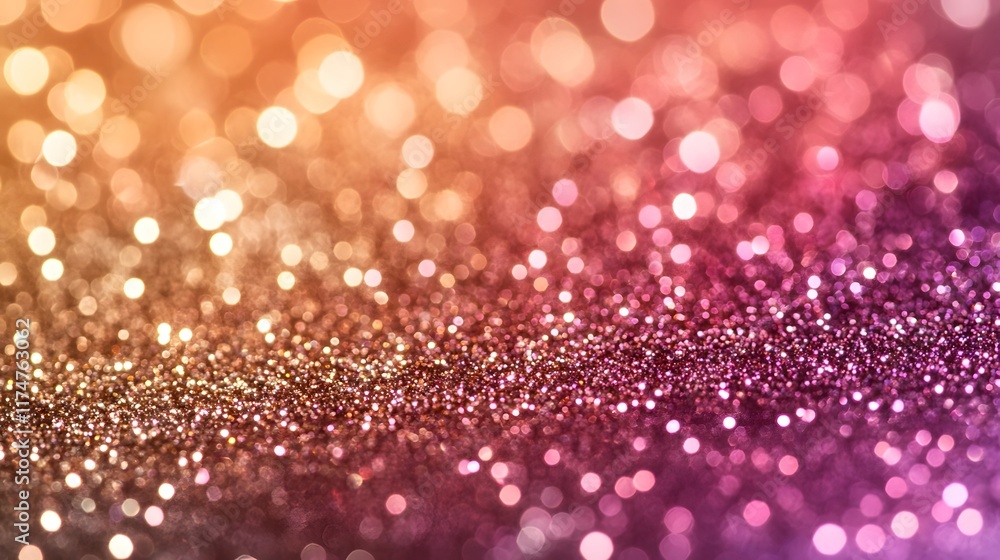 Poster sparkling glitter gradient abstract background with shimmering metallic tones for elegant festive or