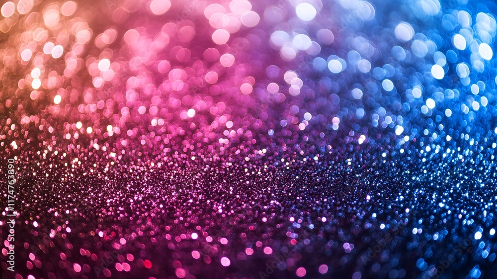 Poster shimmering glittering sparkles of colorful metallic lighting creating an elegant abstract and festiv