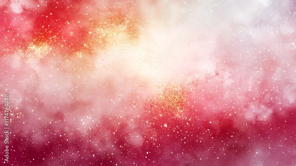 Poster mesmerizing sparkling glitter bokeh background with vibrant colorful lights and ethereal cosmic effe