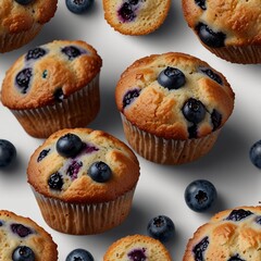Freshly Made Blueberry Muffin Ready for Your Designs