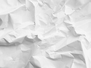 Obraz premium Paper crumpled abstract background white pattern wall design grunge letter parchment cardboard material empty crease wrinkle crushed document grey ragged rougt wrinkled torn crinkled page scrapbook