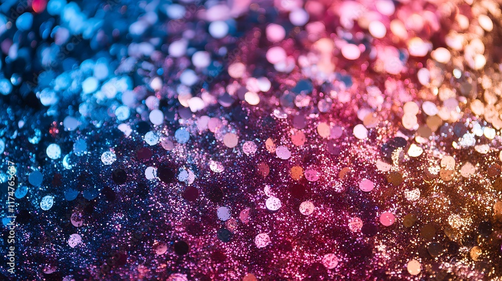 Poster mesmerizing abstract background featuring a dazzling display of shimmering glitter iridescent sparkl