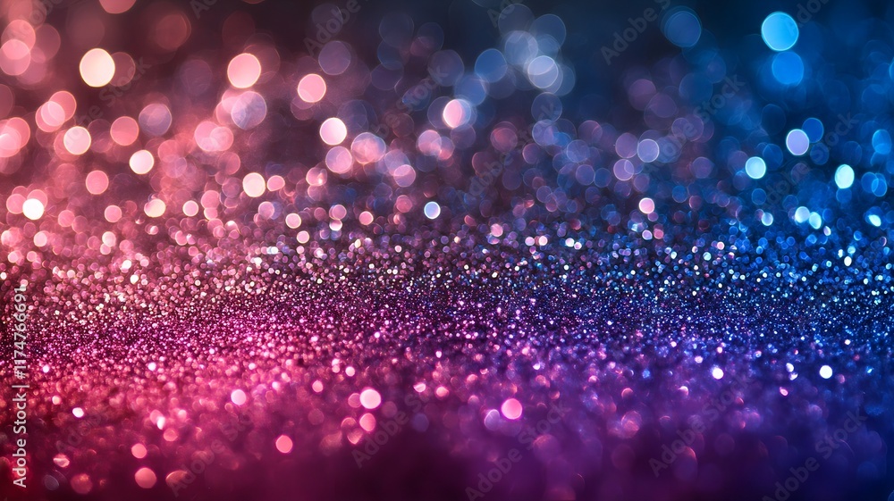 Poster dazzling colorful glitter and bokeh abstract background with shiny iridescent prismatic textures ide