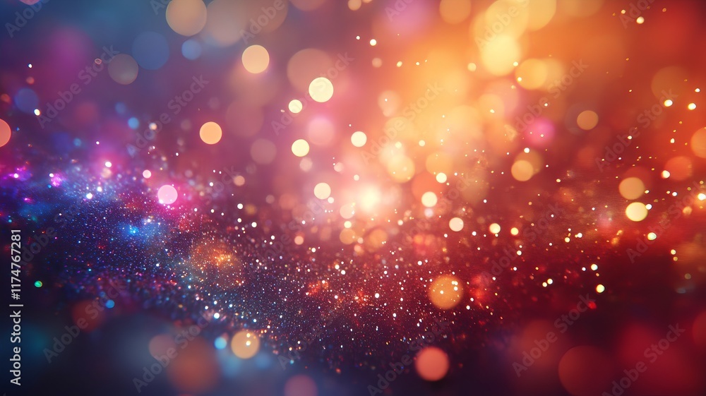 Poster mesmerizing celestial sparkle vibrant cosmic light display bursting with captivating energy and imag