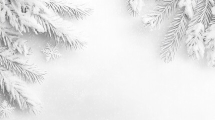 Obraz premium White snow abstract background with subtle textures and a calm winter aesthetic, perfect for a web banner or website header design