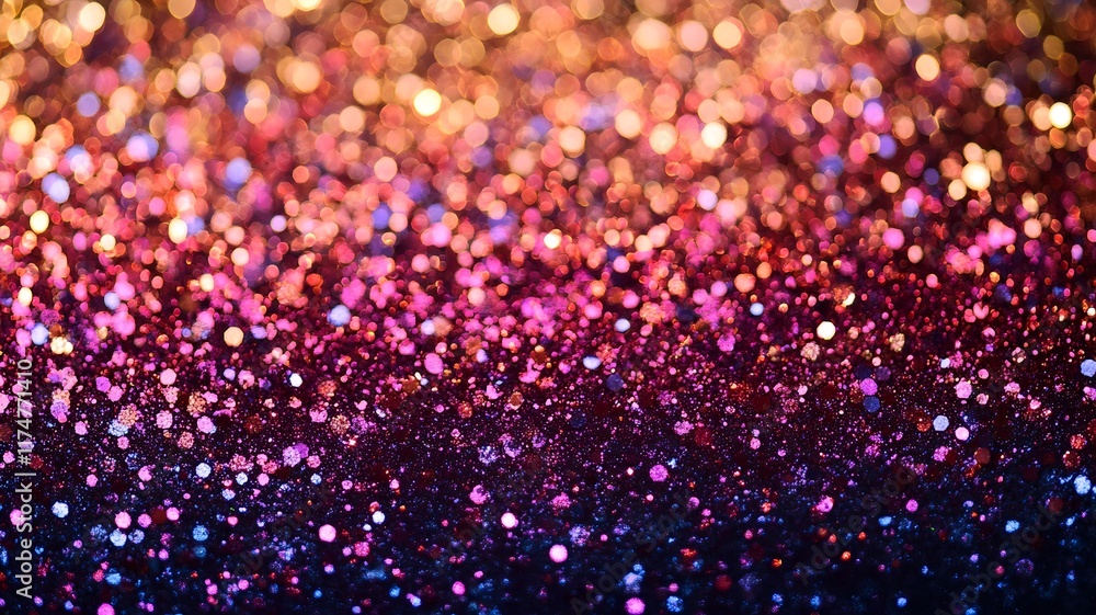 Aufkleber captivating abstract background with shimmering iridescent glitter and mesmerizing kaleidoscopic pat