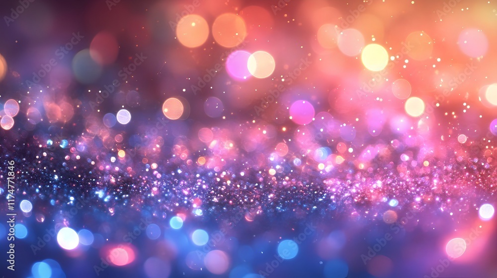 Poster dazzling glitter sparkles and shimmering lights create a mesmerizing backdrop for festive events thi