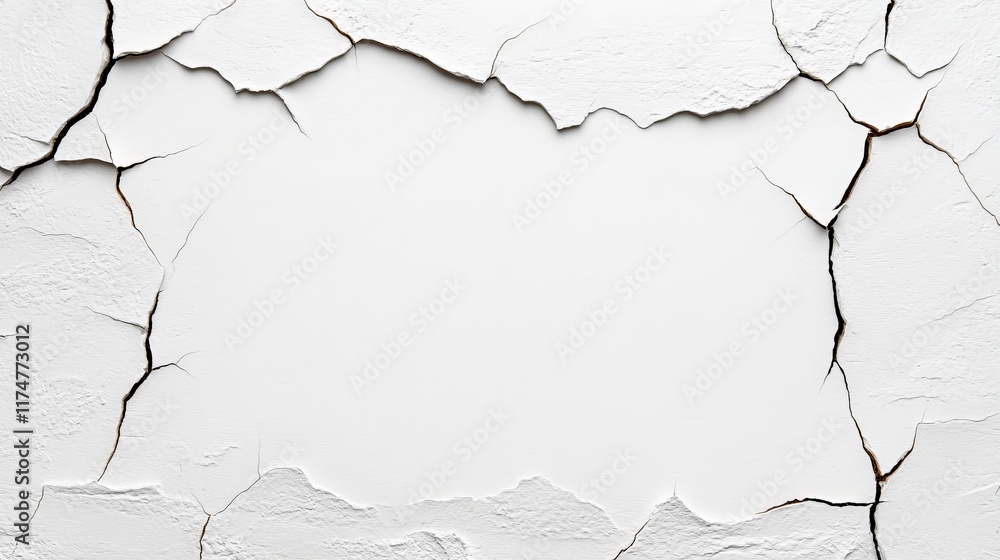 Poster cracked wall texture: a stark, abstract view of a cracked wall, offering a textured backdrop with a 