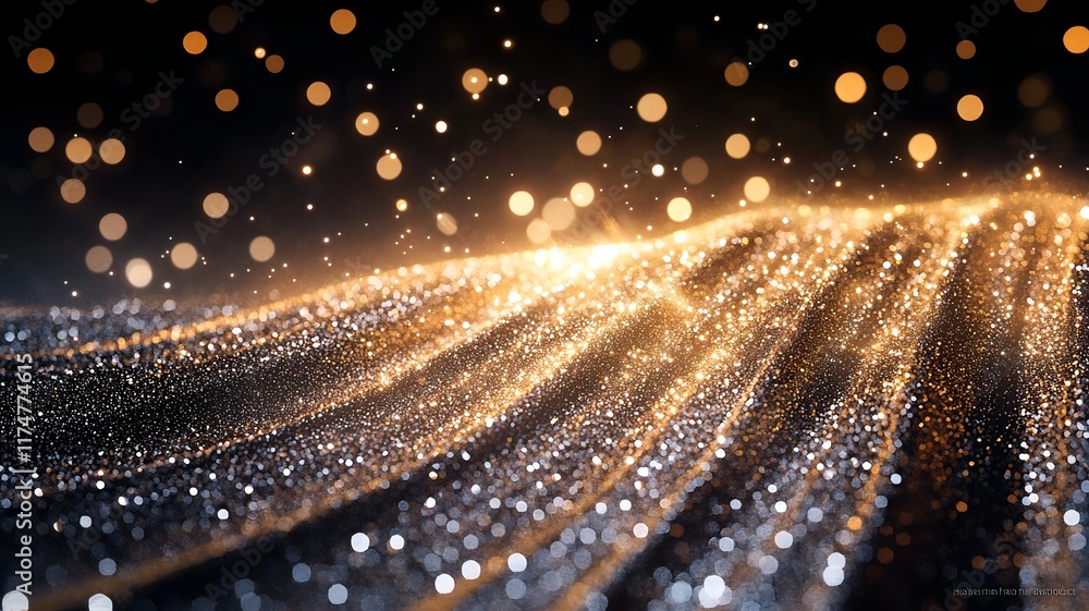 Poster captivating cosmic lights dance and twinkle in the mysterious void of the expansive universe creatin