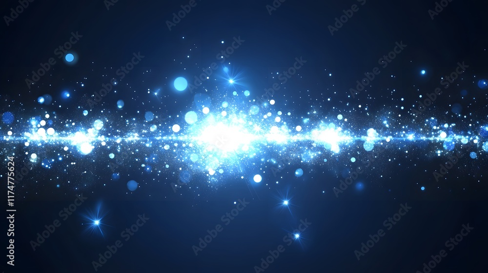 Poster a mesmerizing display of light and energy this image captures the brilliance and power of a cosmic e