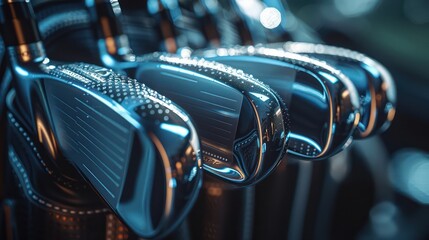 a Set of  golf clubs 